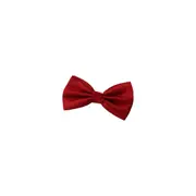 Mens Red Orange Plain Coloured Checkered Bow Tie
