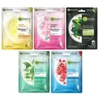 Garnier Skin Naturals Face Serum Sheet Mask Combo Pack Of 5