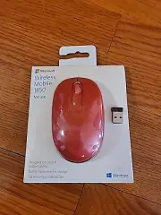 Brand New Microsoft Wireless Mobile Mouse 1850 Flame Red