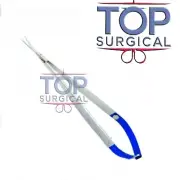 18cm Kamiyama Type Micro Scissors For Neurosurgery Blue Plasma Coated