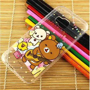 Rilakkuma 拉拉熊 HTC One M9 繽紛系列 彩繪透明保護軟套