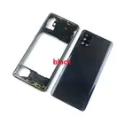For Samsung Galaxy A71 A715F Housing Case Middle Frame+Battery Back Cover Door
