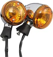 Turn Signal Indicator Motorcycle Pair Halogen Turn Signal Light Amber For Indian Scout Sixty BOBBER 14-19 Front Indicator Turn Signal Light