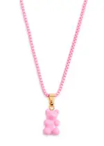 Crystal Haze Plastalina Nostalgia Bear Necklace - Pink ONE SIZE