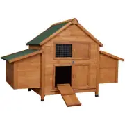 i.Pet Chicken Coop Rabbit Hutch 150cm x 68cm x 96cm Large House Run Cage Wood...