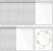 WELANE Mini PVC Bags, 100 PCS PVC Jewelry Bags for Earrings, Rings, Necklaces (7 x 10cm/2.75 x 3.93in)