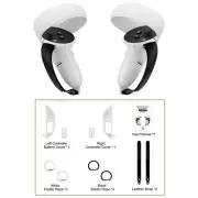 For Quest 2 VR Headset Controllers Battery Cover Hand Grip Strap Accessories