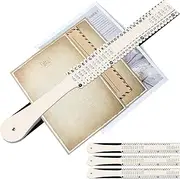 PerKoop Plastic All-Purpose Document Sorter Alphabetical File Organizer Compact Upright Space Saving Paper Organizer for File Office,Beige,2.52 x 23.5 Inches(1 Set)