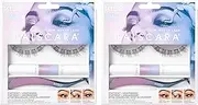 Kiss Falscara Eyelash Starter Kit Lengthening (Pack of 2)