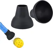 2 Pack Pickleball Ball Retriever Suction Cup, Pickleball Ball Picker Upper Suction Cup Ergonomic Pickup Ball Grabber Picker Ball Pick up Suction Cup Attaches to Pickleball Paddles