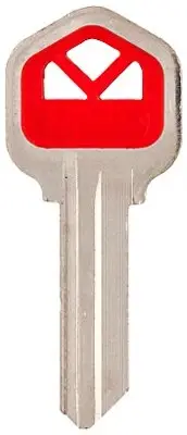 5 Pack KABA ILCO KWIKSET RED KEY BLANK KW1-PC-RED