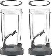 32OZ Tall Cups & Flip Lids Ring Replacement Set,Compatible with Nutribullet 600w & 900w Blender,Mixer Replacement Accessories Parts
