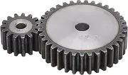 Gears Pinion Gear Motor Gear Spur Gear 2.5M Modulus 10-25 Tooth Steel No Step Cylindrical Pinion Gear Pitch 7.85mm Tooth Depth 5.625mm (Size : 17 Teeth) (Size : 20 Teeth)