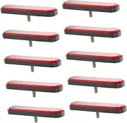 CVUTOVO 10pcs Screw Safety Reflectors for Motorcycle Trailer and Bike High Visibility Reflective Warning Lights for Nighttime Driving