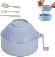 ETUCYNG Microwave Ramen Bowl | Ramen Noodles Bowl Ramen Maker - Ramen Pot Ramen Bowl Set, Microwave Noodle Cooker with Chopsticks & Spoon, Soup Bowl Dishwasher Safe