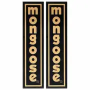 Mongoose - 1981-83 Fork Black Decal set - Old school bmx