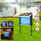 2-in-1 Solar Bug Zapper 3500V Outdoor Mosquito Zapper w/4.2M Extension Cord