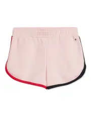 [Tommy Hilfiger] Global Stripe Shorts (8-16 Years) in Whimsy Pink