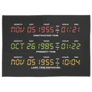 Back To The Future Destination Clock Tea Towel