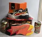 PUMA Cheetos x RS-X FH It's a Cheetos Thing Size 9 + 2 Cans MT DEW Flamin' Hot
