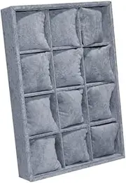 Watch Display Box 12 Card Slot Watch Organizer Jewelry Display Cabinet Organizer with Jewelry Drawer for Storage and Display Bracelet Organizer Watch Cases for Men (Color : Gris) FANDIAO