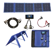 200W Solar Blanket Flexible Folding Panel w/ Legs & Armour Cell Perception Light