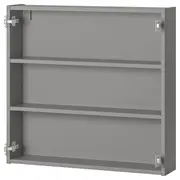 ENHET wall cb w 2 shelves, grey, 80x15x75 cm