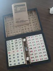 Chinese Mahjong 144+2 Numbered Tiles Mah-jongg with Case
