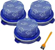 3 Pack SAMSUNG Jet 75 Replacement Vacuum Filters for Jet 90, 70, 75+, 60, VS9000RL Cleaner, Compared to Part # DJ97-02649A & A Yellow Brush