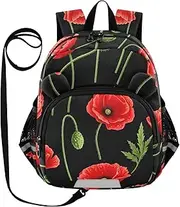 ODAWA Kids Backpack Rainbow Leopard Toddler Backpacks with Leash, Preschool Backpack for Boys