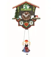Kuckulino Black Forest Clock Swiss House with quartz movement a.. TU 2014 SQ NEW