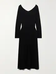[Max Mara] Max Mara - Leisure Valido Stretch-jersey Maxi Dress - Black - small small Black