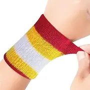 Arm Sweatbands - Breathable Sweat Bands for Women and Men | Moisture Wicking Arm Wristbands for Gymnastics, Badminton, Football, Working Out