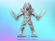 Anubis Warrior Twin Blade | 32mm 28mm DnD Mini | Resin | Dungeons and Dragons