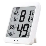 Large Digital Hygrometer Indoor Thermometer with Humidity Gauge, Smart Room T...