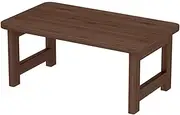Folding Japanese Floor Table, Rectangular Japanese Tatami Tea Table,Vintage Low Table for Sitting on The Floor Accent Furniture, Bay Window Coffee Table Zen Table