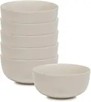 salt&pepper Hue Cereal Bowls - Set of 6 - Stone - Cereal Bowls