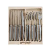 Laguiole Jean Neron 12pc Cutlery Set - Stainless Steel