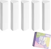 Pack of 5 Erasers Pen Erasers for Children with Cute Cat Paws Retractable Eraser Kawaii Push Pull Erasers (White1)