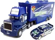wltk Movie Cars 2 3 Hauler Truck NO.121 Kevin ShiftrightRacer Speed 2PCS Vehicles ， McQueen Jackson Storm Cruz Ramirez Vehicles