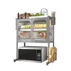 Kitchen Countertop Microwave Oven Rack, Microwave Stand，Microwave Shelf with ...