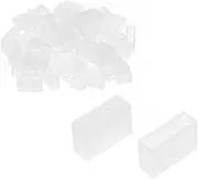 uxcell 50pcs Silicone Plug Fit 5630 12mm Wide LED Tube Strip Light End Cap Cover w 2 Holes White