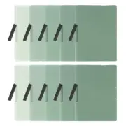 Plastic Folders with Mid-Side Swing Clip, 10 Pcs Presentation Folders, Green