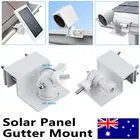 Weatherproof Gutter Mount for Arlo/Ring/Wyze /Eufy Cam Solar Panel Bracket White