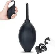 JJC Air Blower Dust Cleaner with Soft Silicone Air Nozzle for Canon Nikon Fujifilm Sony Olympus and Other Cameras & Lenses, for Keyboards, LCD Screens, Glasses and Other Precision Instruments Clean