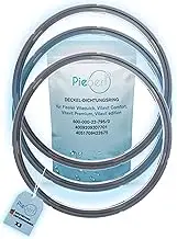 3 x Seal 39156 22 cm for Fissler Vitaquick, Vitavit Comfort Vitavit Premium Vitavit Edition Pressure Cooker Lid Sealing Ring, Grey, Silicone, 22 cm Inner Diameter, 24.5 cm Outer Diameter as