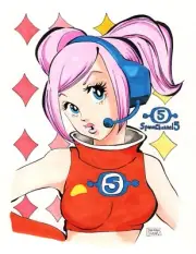 Ulala Space Channel 5 Drawing used in Dreamcast Encyclopedia Book One of a Kind