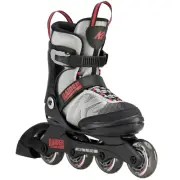 K2 Skate Raider Kids Adjustable Inline Skates Grey / Red