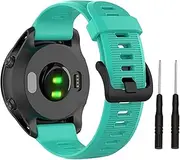Fleshy Leaf Band for Garmin Forerunner 935/Forerunner 945/Forerunner 745,Compatible with Fenix 5/ Fenix 5plus/ Fenix 6/ Fenix 6 Pro/Approach S60,Soft Silicone 22mm Replacement Bands Strap