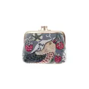 Signare Tapestry Clasp Change Purse Strawberry Thief Design Wallet Money Holder